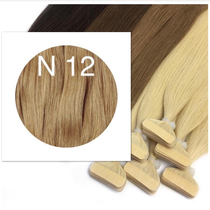 LIGHT BROWN TAPE-IN HAIR EXTENSIONS