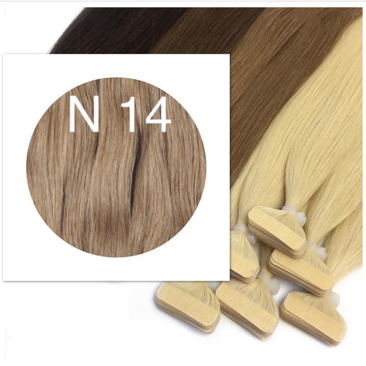 LIGHT BROWN TAPE-IN HAIR EXTENSIONS