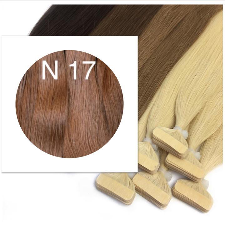 RED BROWN TAPE-IN HAIR EXTENSIONS