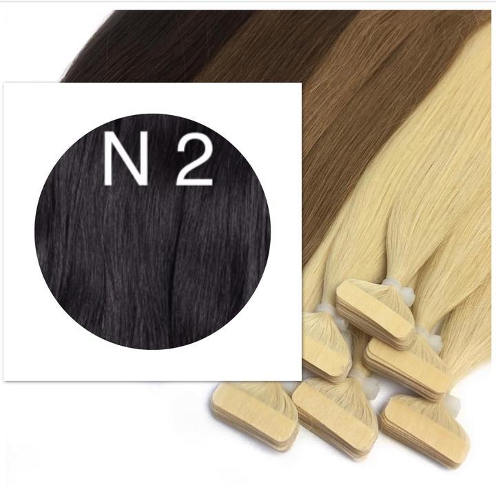 BLACK & BROWN TAPE-IN HAIR EXTENSIONS