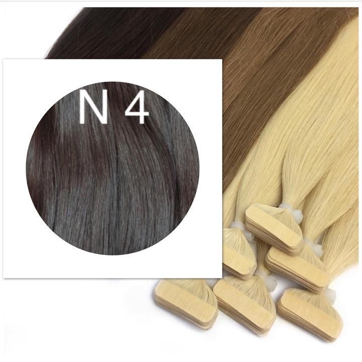 BLACK & BROWN TAPE-IN HAIR EXTENSIONS