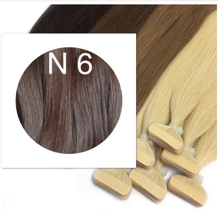 BLACK & BROWN TAPE-IN HAIR EXTENSIONS