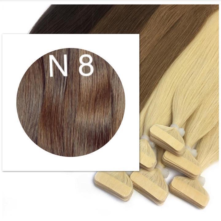 BLACK & BROWN TAPE-IN HAIR EXTENSIONS