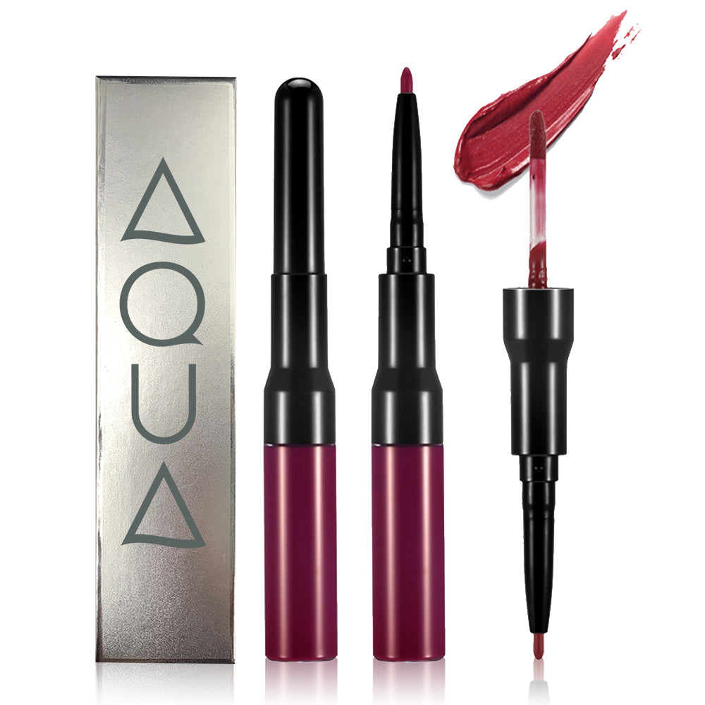 LÁPIZ LABIAL DUAL AQUA MATE